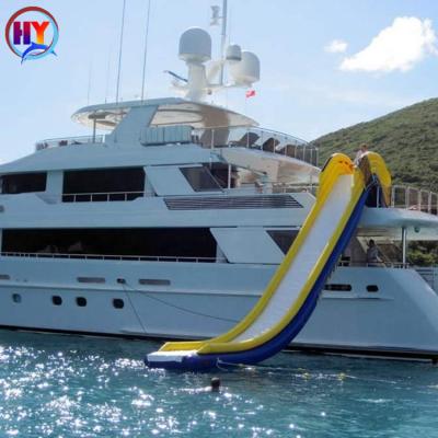 China Amusement Park Hot Sale 4.5M Adjustable Inflatable Yacht Slide, Inflatable Water Slide For Yachts for sale