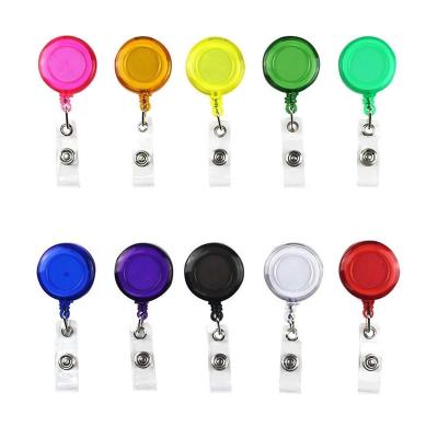 China ID Card Badge Holding Factory High Quality Custom Cheap Square Plastic Badge Reel With Hook for sale