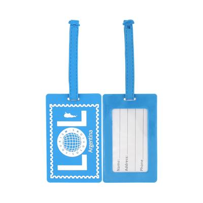 China PVC Customized Logo PVC Rubber Luggage Tag for sale