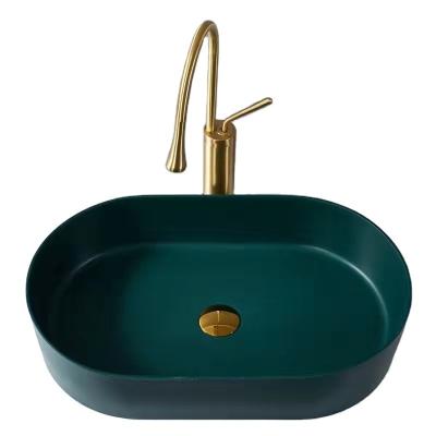 China UK market viable Art Basin Salon Basin Hair Wash Oval Outdoor Bathroom Sink for sale