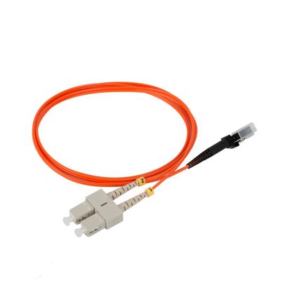 China FTTH FTTB FTTX Network SC/UPC to MTRJ/UPC OM1 Duplex Fiber Optic Patch Cord Multimode Fiber Cable SC UPC to MTRJ for sale