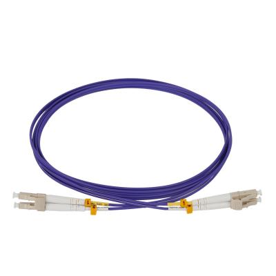 China FTTX 2.0mm 50/125 Multimode Duplex OM4 Fiber Optic Patch Cord LC/UPC to LC/UPC for sale