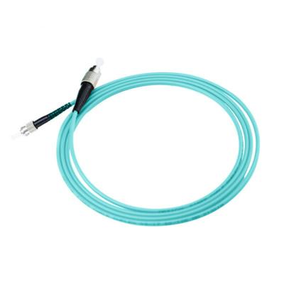 China FTTX 2.0mm 50/125 Simplex Multimode Fiber Optic Patch Cord OM4 FC/UPC to ST/UPC for sale