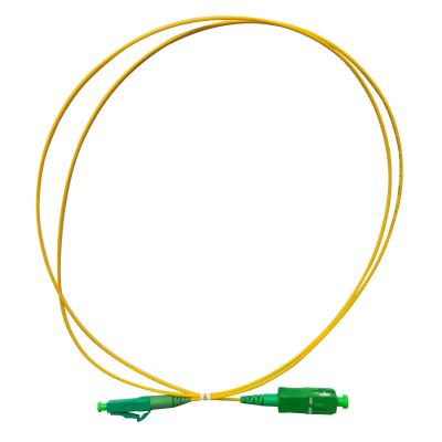 China FTTX 1.2mm 9 /125 SM SX Fiber Optic Patch Cord LC/APC to SC/APC for sale