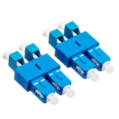 China FTTx Fiber Optic Adapter SC Male to LC Duplex Female Simplex Optical Hybrid Fiber Optic Adapter Converter for sale