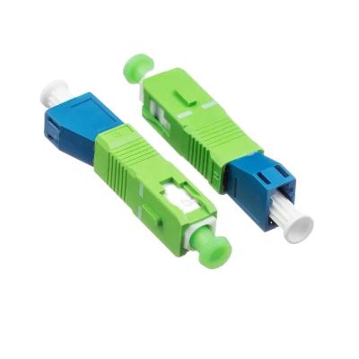 China FTTx Fiber Optic Connector SC/APC Male to LC/UPC Female Fiber Optic Adapter SC LC Hybrid Optic Coupler for sale