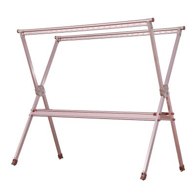 China Behind Doors/On Walls Outdoor Aluminum Alloy Hanger Folding Cloth Drying Rack Adjustable Hanger Rack for sale