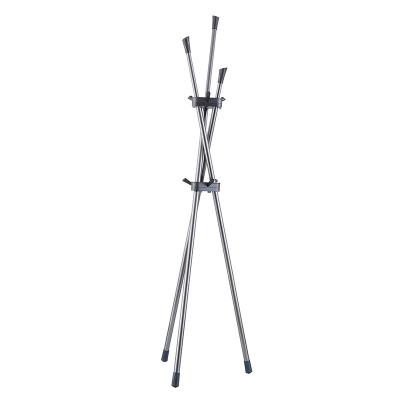 China (Other) Adjustable Single Luxurious Triangular Coat Rack Aluminum Alloy Shaft Position Coat Rack for sale