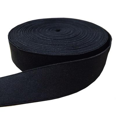 China Elastic Polyester Webbing Elastic Band Knitted Elastic Band Weightlifting Elastic Bands for sale