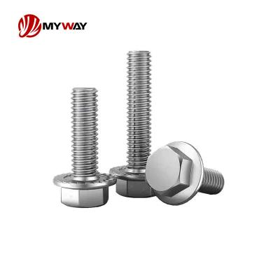 China Industry Custom Bolt Nut M12 M14 M16 M22 Galvanized 8.8 12.9 Grade Stainless Steel Carbon Steel Hex Flange Bolt Fasteners Bolts And Nuts for sale