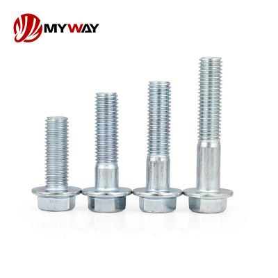 China Industry Fastener Grade 8.8 10.9 12.9 Hex Head Flange Bolt Galvanized Stainless Steel Carbon Steel Bolts Nut Serrated Flange Bolt Screw for sale