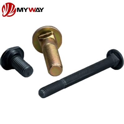 China Industry Carriage Bolt With Nut Carbon Steel Zinc Bolts Plated Ansi High Strength Din 603 Carriage Bolt And Nut Grade 4.8/6.8/8.8 for sale