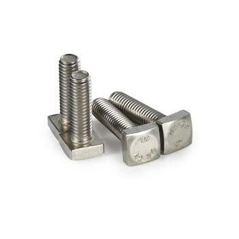 China Stainless steel GB /T 8 Carbon Steel Stainless Steel Square Thread Bolt Flat Square Head Bolt for sale