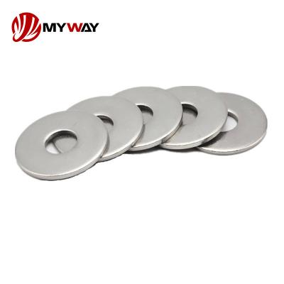 China Wedge Flat Washer M5 M6 M10 M12 M16 M20 Stainless Steel 304 316 DIN 125 DIN9021 Plat Plain Washer Gasket for sale