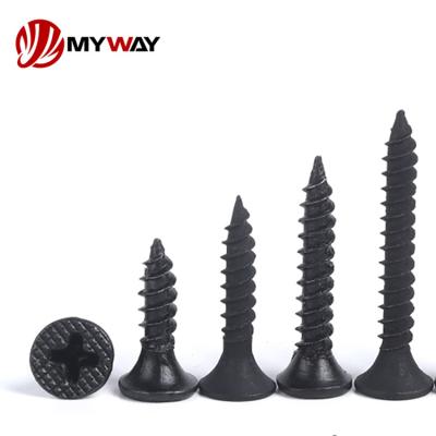 China Flat Black Drywall Screw For Wood Coarse Thread Dry Wall Screws Black Phosphated Dry Wall Screw For Upvc Roofing Sheets for sale