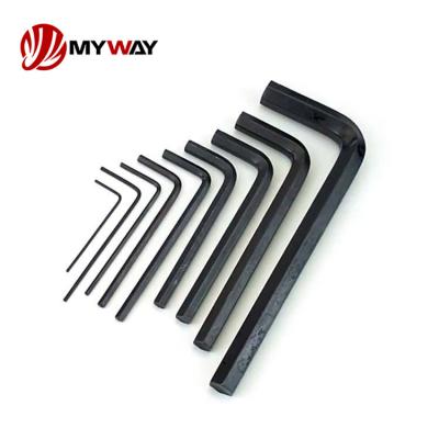 China Hex Socket screw Factory Wholesale Hexagonal Wrench Set Nickle Plated Mini Stamped Hex Allen Key Wrench Torx Ball Head Combination Hex Key for sale