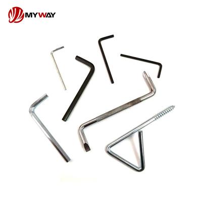 China Hex Socket screw Hexagonal Wrench Set Ball Point 9pcs Spanner 4mm Hex Key 0.9mm-36mm Zinc Plated Allen Wrench Set Hex Key for sale