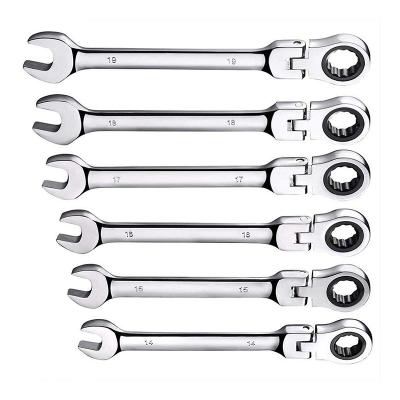 China CS/Cr-V/Cr-Mo/S2 Sae Metric 72 Tooth Ratcheting Box End Combination Wrench Herramientas for sale