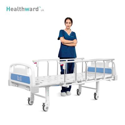 China Commercial Foldable Crank 2 Function Patient Clinic Medical Furniture A2k Healthward 2 Bed Metal Used Manual ICU Hospital Bed Price for sale