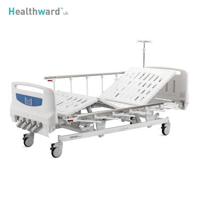 China Commercial Furniture B4w Healthward 4 Canrk Clinic Hospital Bed Adjustable 5 Function ICU Patient Nursing Bed Medical Manufacturers for sale