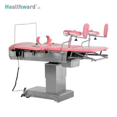 China Healthward A99-12 Modern Multifunctional Surgical Adjustable Foldable Electric Gynecological Operation Bed Obstetric Delivery Gynecological Table for sale