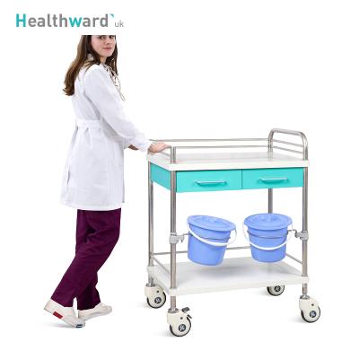 China Modern SKR-CT670 Healthward ABS Hospital Ward Drugs Cart Medical Emergency Cart Manufacturers for sale