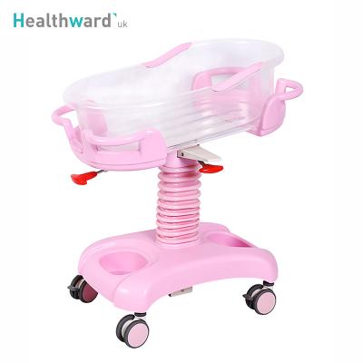 China Furniture X01-1 Healthward ABS Plastic Bed Commercial Newborn Medical Pediatric Children ICU Bed Hydraulic Adjustable Baby Hospital Hutch for sale