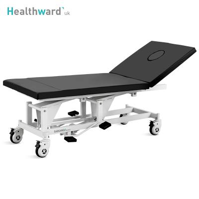 China Commercial Hydraulic Medical Examination Clinic Furniture X14 Healthward Table 2 Function Manual Patient Examination Bed Manufacturers for sale