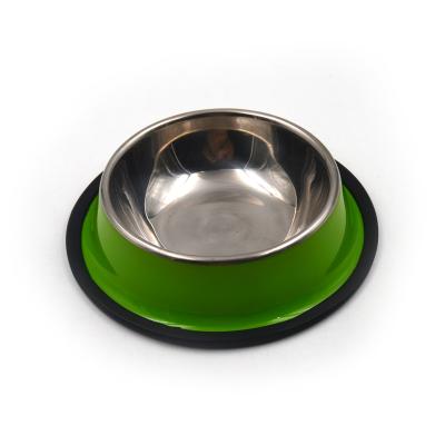 China Sustainable Customizable 500ml Rounded Stainless Steel Portable Wholesale Dog Bowl for sale