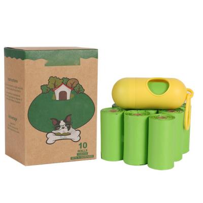 China Dogs Customized Logo PE Dog Poop Plastic Premium Strong Biodegradable Strong Dog Poop Waste Bag With Dispenser for sale