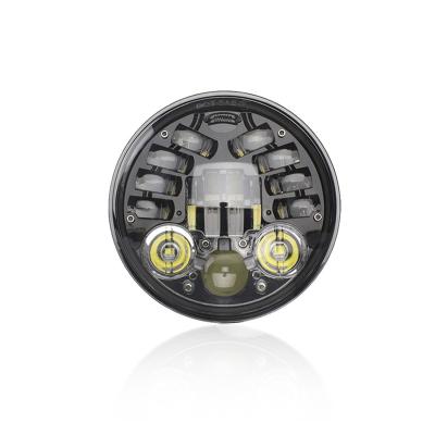 China Motorcycle 4x4 DOT 45W Turn Signal Light White Amber 5.75 Inch Led Headlight For Car Led Bulb for sale