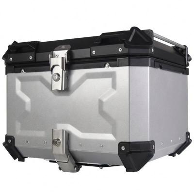 China Strongest 40L Motorcycle Top Box Waterproof Aluminum Motorcycle Tail Box Top Case For Any Motorcycle for sale