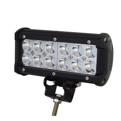 China Waterproof car head light two row 12led 36W led work light 24v car light bar truck headlight for tractor for sale