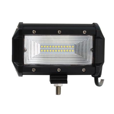 China Car Head Light Motorcycle Accessories 72W Led Work Flood Light Bar Light Aluminum Driving Lights For Truck for sale