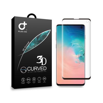 China Cell Phone Premium Quality Ultrasonic Finger Open Tempered Protector For Samsung Galaxy S10 Plus Screen Protector for sale