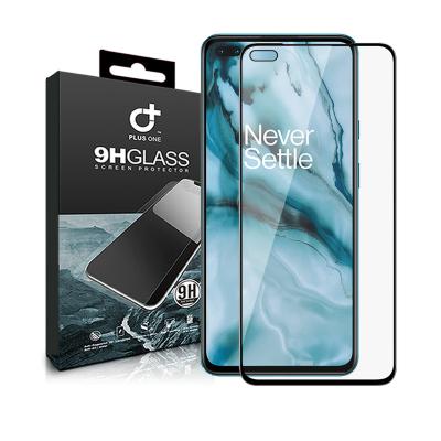 China fashion & Single Bubble 9H Printing 2.5D Full Coverage Silk Free Tempered Glass For Oneplus Nord Screen Protector for sale