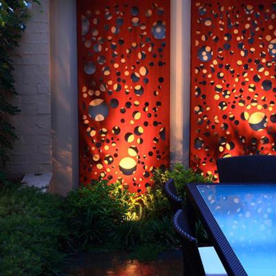 China Art Decor Outdoor Metal Screen Garden Fence Metal Panels for sale