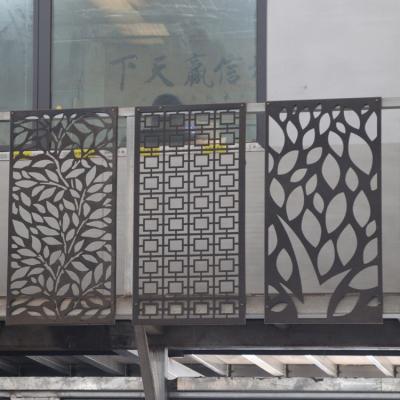 China Easily Assembled building facade privacy partitions garden decorative metal screen laser cut for sale