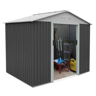 China China Factory Easily Assembled Waterproof Galvanized Storage Shed With Sliding Door Tool Room For Garden for sale