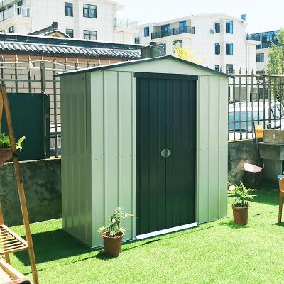 China Easily Assembled Tool House Garden Shed Metal Warehouse Storage Room Garage Container for sale