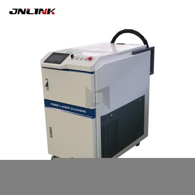 China PVC Fiber Metal Laser Rust Removal 100w Laser Cleaning Machine For Metal Surface Cleaning for sale