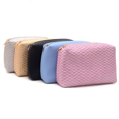 China Fashion Factory Wholesale Fashion Cosmetic Lady Bags Travel Makeup Bag PU Private Label Pouch Bag Travel for sale