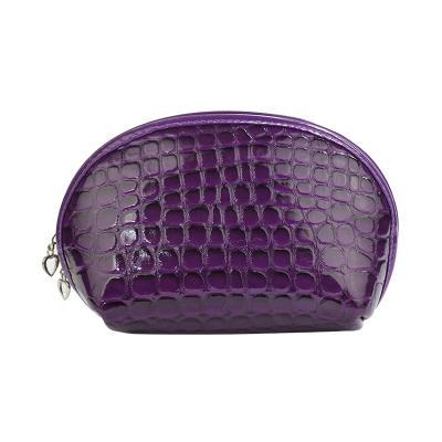 China Hot Selling Logo Fashion Women Crocodile Bag PVC Transparent Cosmetic Leather Makeup Bag Custom Logo Purse Organizer Bag for sale