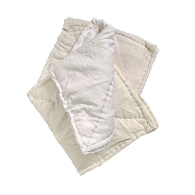 China White T-shirt Sewn Type Used Clean Strong New Products Cleaning Cotton 22-33cm Oil Water Absorbency Mopping Rags for sale