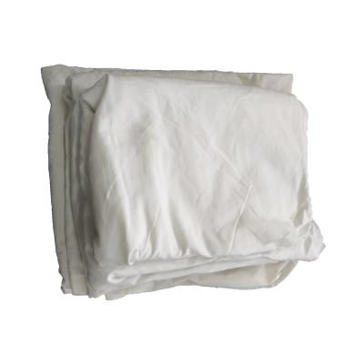 China Strong Water Absorbency Factory Second Hand Cotton Wiping White Paint Cloth Bed Sheet Rags for sale