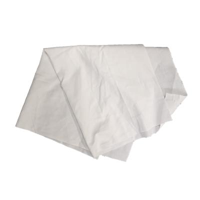 China High Quality Industrial Recycled White Low Fiber Bed Sheets Cotton Cleaning Cloths for sale