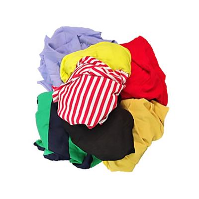 China Without logo or printing 25kg bag cardboard cotton fabric cotton scrap apparel new industrial cleaning clothes purchase new mixed fabric rags for sale