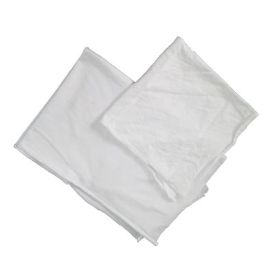 China Without logo or printing rag machinery cotton scrap new wholesale industrial cleaning white cloth knit wipe rags for sale