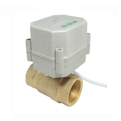 China COVNA DN25 1 Inch 12Volt General Two Way Water Control Motorized Shut Off Valve With Timer for sale