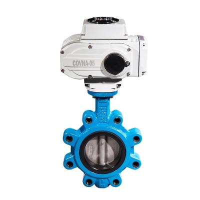 China General NBR Butterfly Valve Seat Ring Lug Type Electric Butterfly Valve With Actuator For Oil And Gas for sale